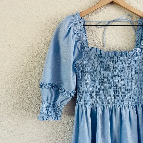 Hill House Blue Puff-Sleeve Maxi Dress - Picture 10 of 16